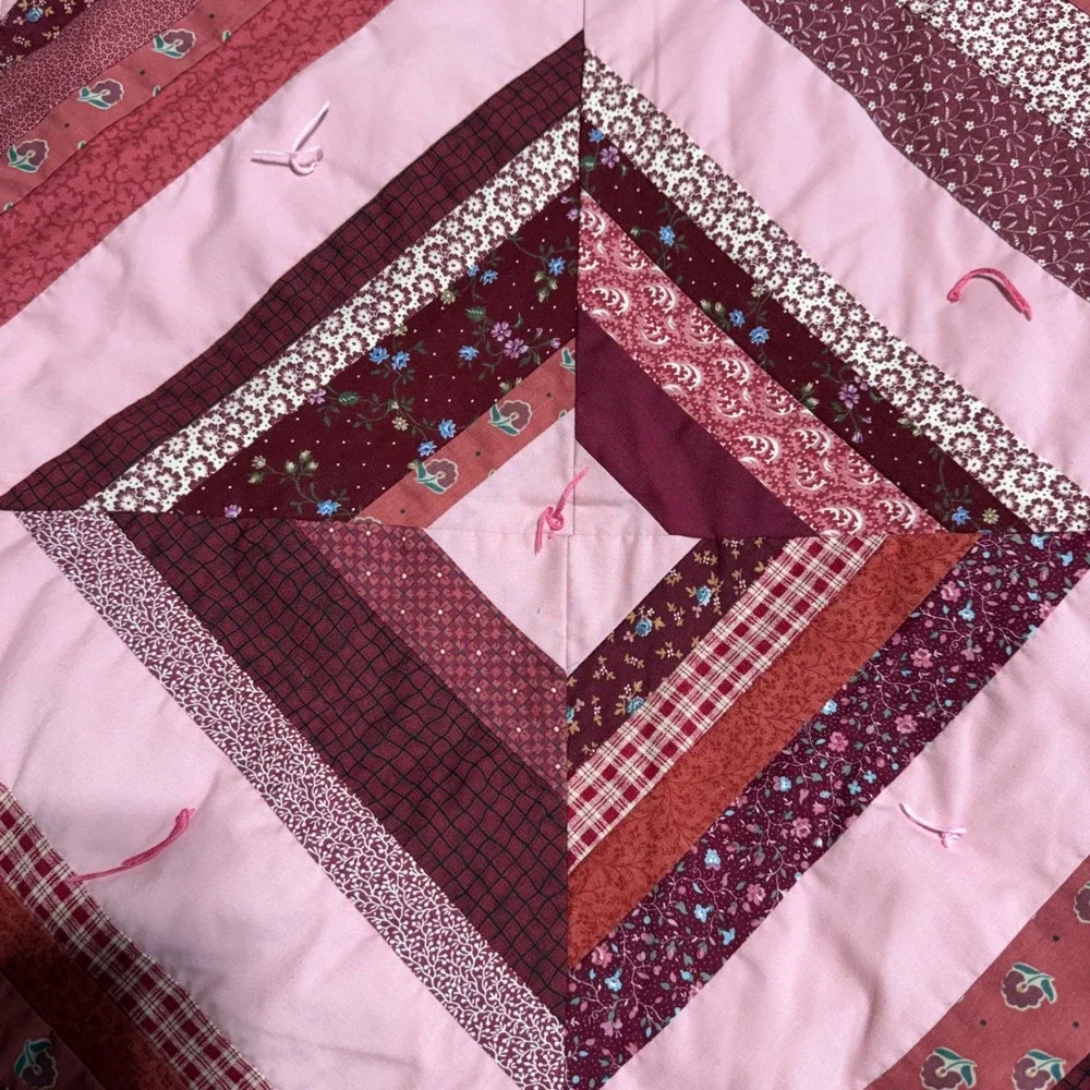 Firehouse Quilts Pink Red Patchwork Paisley Grandmacore